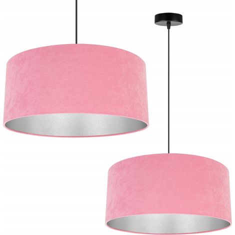 LAMPADA A SOSPENSIONE, LAMPADARIO DA SOFFITTO, CROMO, PARALUME IN VELLUTO (1/5)