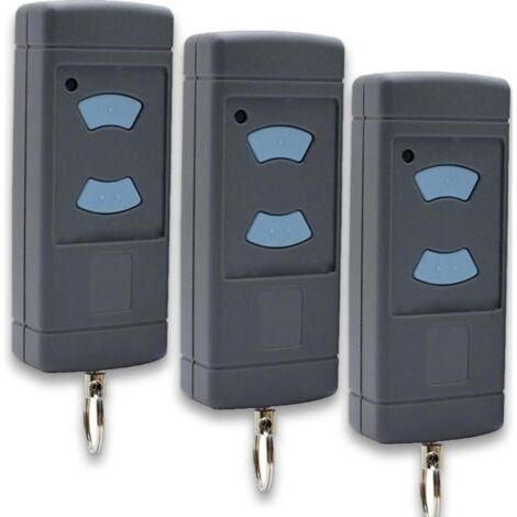 Télécommande universelle Hörmann 868,3 MHz pour ouvre-porte de garage Hörmann (compatible avec les modèles HSM2, HSM4, HS1, HS2, HS4, HSE2, HSZ1, HSZ2 et HSP4), lot de 3. (1/5)