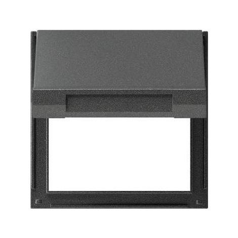 Gira Zentralplatte Klapphaube 1-fach anthrazit TX 44 065467 Schraubbef Klappd (1/5)