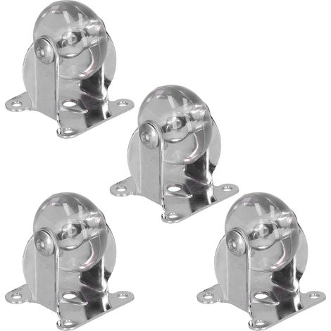 Roulettes industrielles transparentes robustes 4 pièces pour équipement lourd, accessoire de roulement durable (1/5)