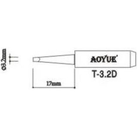 AOYUE T3,2D Repuesto punta soldador (1/2)
