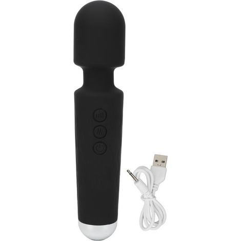 Mini Massager Vibrant Portable USB Rechargeable 20 Modes 8 Vitesses Anti-Douleurs Puissant Noir Compact (1/5)