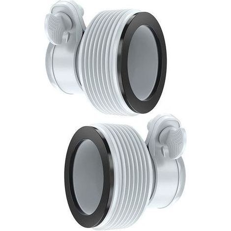Lote de 2 adaptadores de conversión de manguera para bombas filtrantes y sistemas de agua salada, de 3,2 cm a 3,8 cm (1/5)