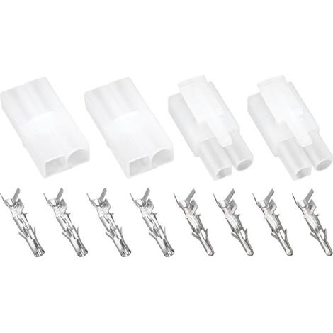 Paquete de 2 conectores de cable eléctrico para cargador de batería, compatibles con terminales Optimate (conectores macho y hembra). (1/5)