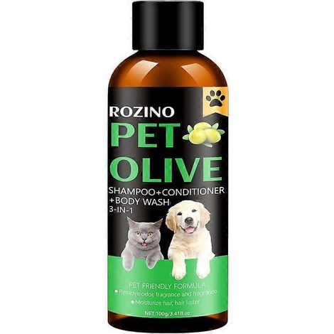 Gel douche nourrissant pour le corps du chien, shampoing anti-odeurs et soin nourrissant pour un pelage doux et brillant. (1/4)