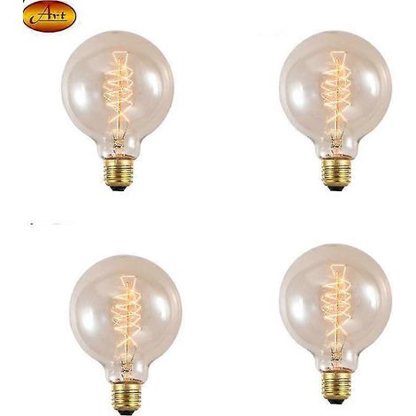 Dekorative Vintage-LED-Glühbirnen E14 40W, 360° Abstrahlwinkel, 4er-Pack, Retro-Stil. (1/4)