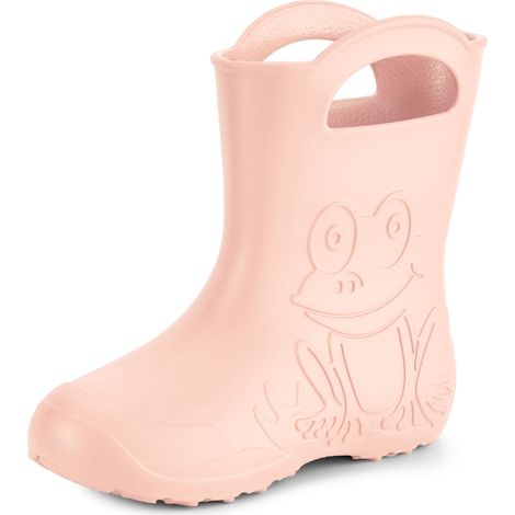 Ladeheid Bottes de Pluie en EVA pour Femme Bottes en Caoutchouc Resistantes à l'eau Bottines Imperméables Wellies Chaussures de Sécurité Femme LA-CA-09 (Poudre Rose, 40/41 EU)