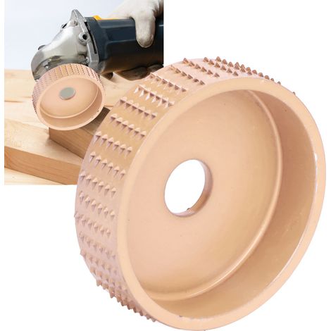 75-mm-Schleifscheibe für Winkelschleifer, Holzschnitzscheibe, Schleifscheibe, Winkelschleiferzubehör, goldfarben (1/5)