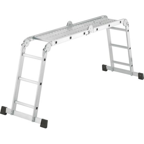 Hailo M60, Aluminium-Universalleiter, 4x3 Sprossen (1/4)