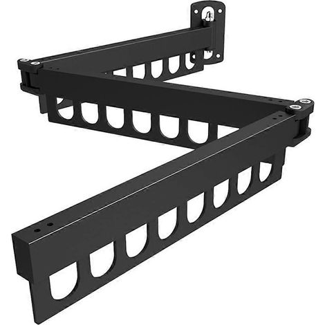 Lot de 1 pièces acier inoxydable portant à vêtements pliable mural design pour Balconies et intérieur usage (1/5)