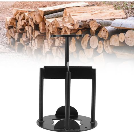 Fendeuse à bois en forme de croix, fendeuse à bois pour terrasse, pique-nique et jardin, grande fendeuse à bois en forme de croix ou de C (1/5)