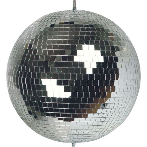 HQ-Power Disco-Spiegelkugel 30 cm, Spiegelkugel mit Glasfacetten, Partybeleuchtung mit kraftvollen Lichteffekten für Tanzfläche, Club und Dekoration