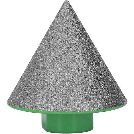 Fraise à chanfreiner diamantée verte M14, utilisation simple, angle de base de 60°, pour le polissage et le façonnage, 48 mm / 1,9 po (1/5)