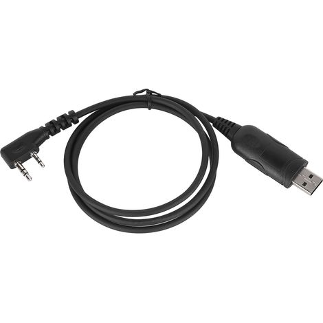 Câble de programmation USB FTDI d'origine, câble de programmation de type K Baofeng, compatible avec les talkies-walkies Kenwood, Ouxun et Quansheng.