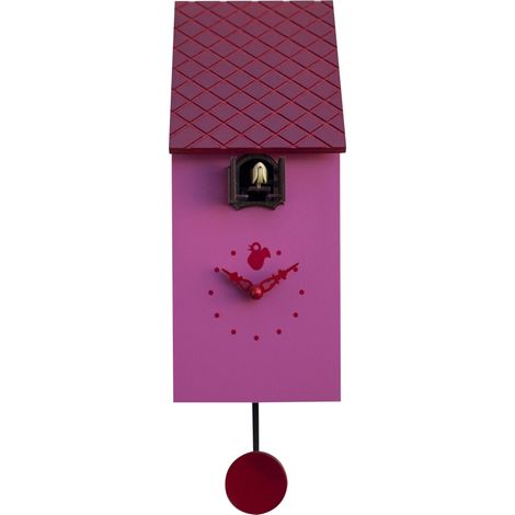 Orologio a Cucù da Parete 13x30x12 cm Pirondini Italia Portofino Viola Erika (1/2)