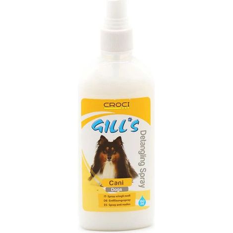 Set 6 pezzi Gill'S Scioglinodi 150 ml spray districante per cani effetto pelo lucido e anti crespo