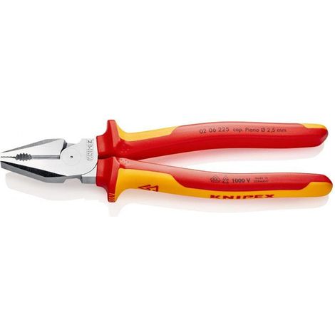 Knipex 02 06 225 VDE High Leverage Combination Pliers 225mm