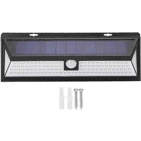 Solarbetriebene LED-Wandleuchte mit Bewegungsmelder, Außenbeleuchtung für den Garten, photovoltaisch betrieben, Modell A, kabellos. (1/5)