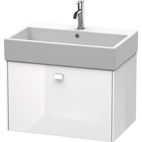Duravit Brioso Vanity pensile a parete 68,4 x 45,9 cm, 1 estraibile, per lavabo Vero Air 235070, Colore (anteriore/corpo): Decorazione ciliegio ticinese, maniglia cromata - BR405401073