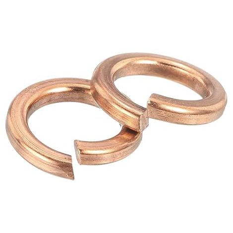 Copper Spring Washer, M8 Assorted Split Lock Washers Locking Washers for Screws, Bolts, Nuts