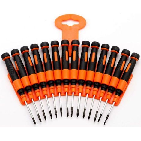 14 cacciaviti precisione fissi taglio croce trox punta magnetica base rotante (1/5)