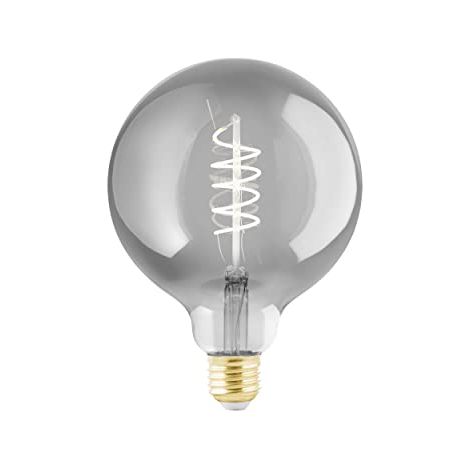 Lampadina Vintage Eglo E27 4W 2000K Ø125mm Nero-Trasparente Forma G125 (1/4)