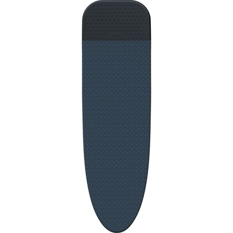 Glide Plus - Housse en Coton avancée pour Table à Repasser, 130 x 38 cm, Résistant à la Chaleur, Facile à Changer, Noir/Blue (1/5)