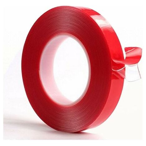 Ruban de montage transparent en acrylique double face en mousse adhésive 10 m x 10 mm - Colle résistante aux intempéries - Résistant à la chaleur,une pièce,Fonepro (1/5)