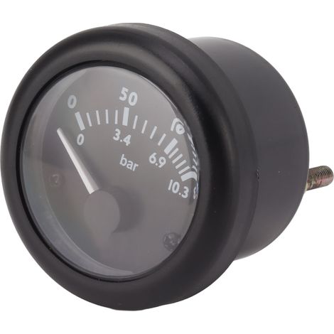 Manomètre de pression de carburant universel à cadran clair et à aiguille, facile à installer, pour bus, camions, tracteurs et véhicules agricoles 24 V