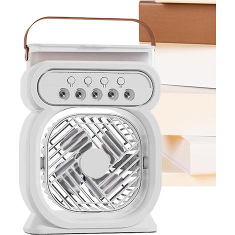Ventilateur Lumière Douce, Circulateur D'Air, Silencieux, Humidificateur  Ventilateur De Table Personnel Pour Chambre Salon Camping Randonnée Tente (1/5)