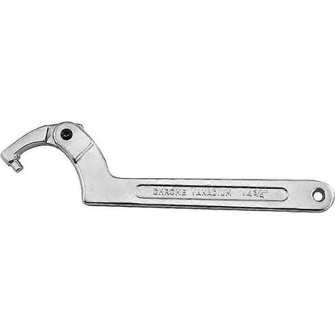 Llave de pasador articulada ajustable de 32-76 mm, color plata, para extraer tuercas y casquillos, herramienta mecánica. (1/5)
