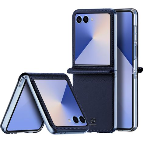 Funda Dux Ducis Bril Series para Samsung Galaxy Z Flip7 5G - Piel azul (1/5)