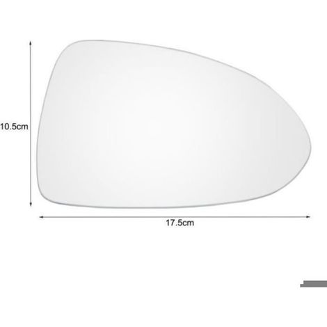 Rétroviseur Extérieur Droit - Convexe - Pour Opel Corsa D MK3 2006-2014 Et Corsa E MK4 2014-2019 - Argent - 1 Pièce (1/4)