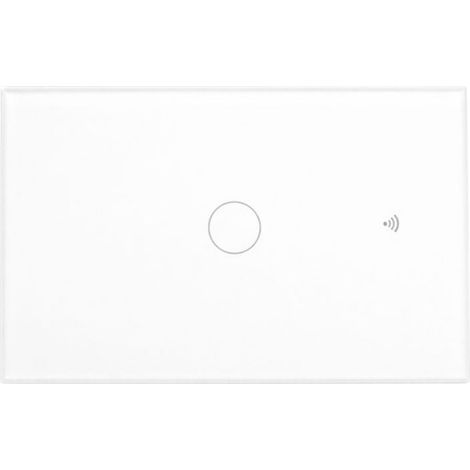 Interruttore Led Dimmer Taglio Di Fase, Pannello Touch, Colore Bianco, WIFI + Bluetooth, APP TUYA Smart Life, 220V 10A, 120X72X38mm Per Scatola 503, IP20, Disponibili 1,2,3 Tasti (1 Tasto) (1/3)