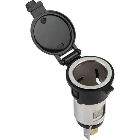 Presa di corrente per accendisigari, adattatore per accendisigari 12-24 V, spina femmina per accendisigari, presa accendisigari antipolvere per auto e moto. (1/5)