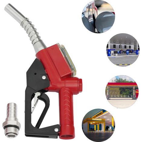 Pistolet à carburant, buse en alliage d'aluminium, design ergonomique, résistant aux fuites, plage de débit 1,5 m (1/5)