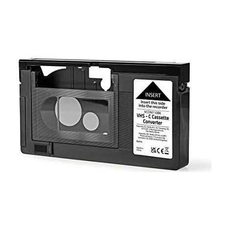 nedis VCON110BK convertidor VHS-C negro fácil de usar