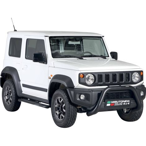 Pare-buffle Avant pour Suzuki Jimny 2018-2026 76 mm en Acier Noir (1/5)