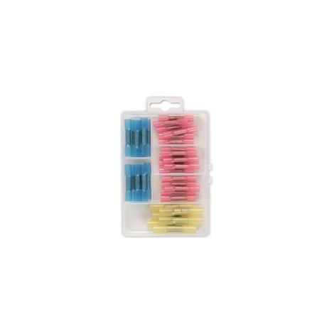 Connecteurs électriques isolés avec manchons thermo-rétractables – Lot de 36 pièces – Pour câbles de 0,5 à 6 mm² – Étanchéité optimale (1/3)