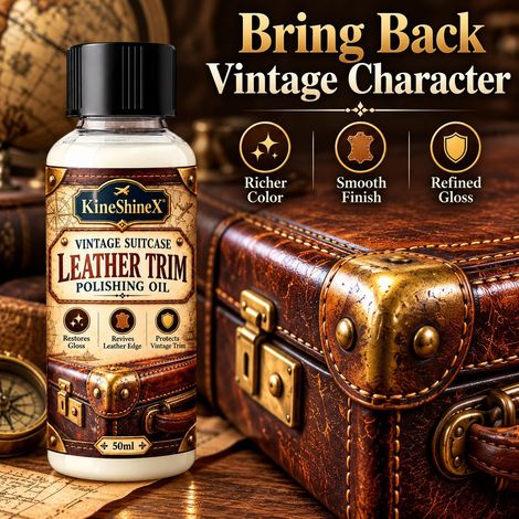 KineShineX Lederpflegeöl für Vintage-Koffer: Erneuerung und Aufhellung von Vintage-Lederwaren (1/4)