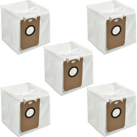 Lot de 5 sacs à poussière jetables pour Ultenic T10 pour Proscenic M7 Pro M7 MAX M8 Uoni V980MAX HONITURE Q6 Kyvol Cybovac S31 (1/5)