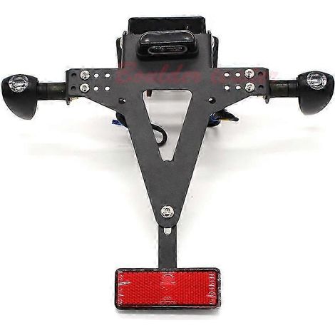Support de plaque d'immatriculation arrière pour moto Ducati Monster 620/696/796/821/1200 Diavel avec feu arrière LED intégré ( ) (1/5)