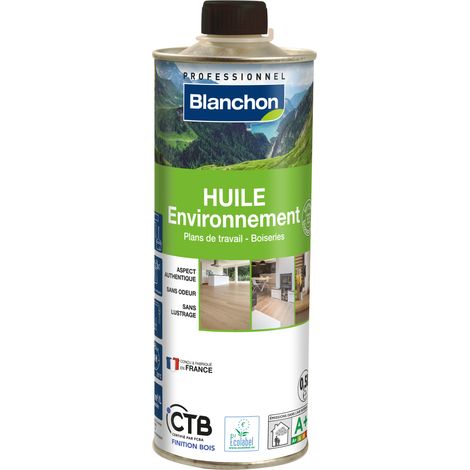 Olio ambiente biosorgente 0,5 l legno naturale - BLANCHON - 02171004