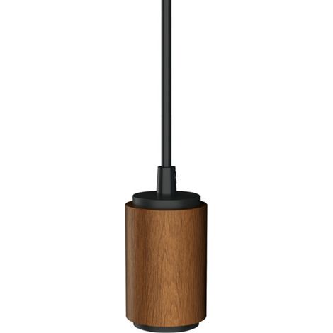 Xanlite - Suspension douille effet bois, culot E27, câble de 120cm, IP20 - SDVEW