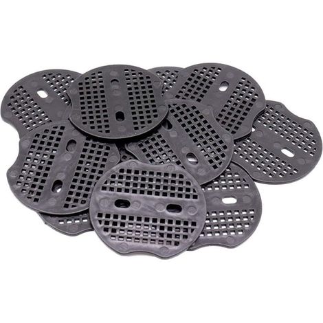 100 piquets de fixation en acier noir 6 cm – pour géotextile anti-mauvaises herbes et bâches de sol