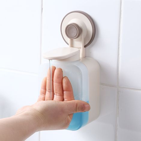 Distributeur de savon pour évier de cuisine, bouteille de savon pour les mains, distributeur de savon mural pour gel douche, toilettes, salle de bain (1/5)