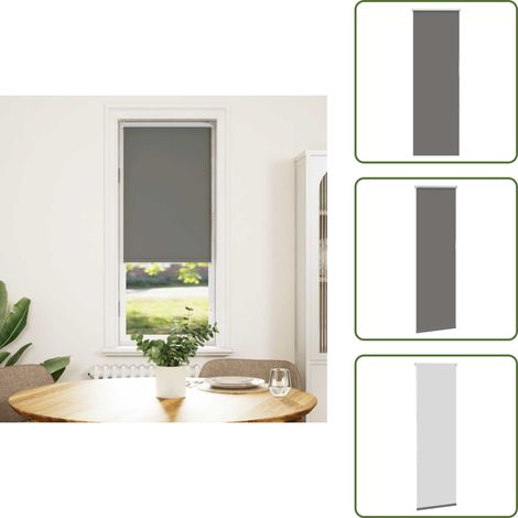 vidaXL Verdunkelungsrollo Grau 50x130 cm Stoffbreite 45,7 cm Polyester (1/5)