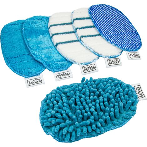Black & Decker FSHSMPS 6-teiliges Reiniungspad-Set für Dampfhandschuh SteaMitt (1/5)