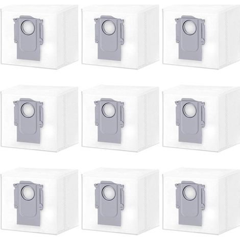 Compatible con 9 bolsas de aspiradora, apto Roborock S8+, S8 Pro Ultra, S7 Pro Ultra, S7 Max Ultra, S7 Max Ultra, Q8 Max+, Q7 Max+, Q5 Pro Plus (1/5)
