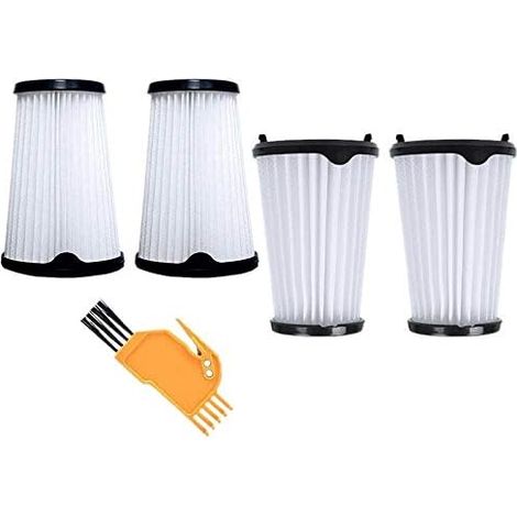 Vacuum Replacement Parts Filter 4 pieces with Cleaning Brush Set for AEG CX7 CX7-2 AEF150 Vacuum Cleaner Vacuum Cleaner Accessories (Color: White) (1/4)